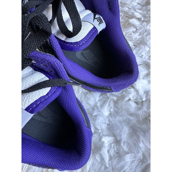 Nike Low Dunk Gray Black Purple Leather Sneakers Size 9 Lace Up Casual Custom main image 11
